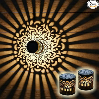Solar-powered Outdoor Wall Light Projector