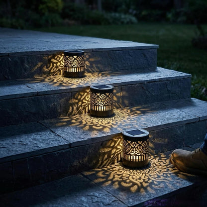 Solar-powered Outdoor Wall Light Projector