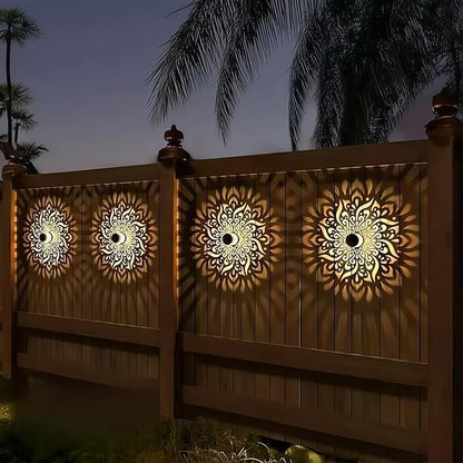 Solar-powered Outdoor Wall Light Projector